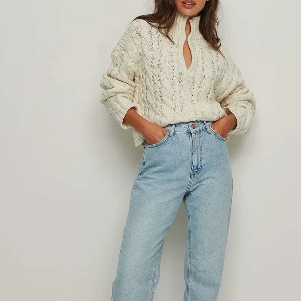 NA-KD CABLE KNIT SWEATER - WORN ONCE